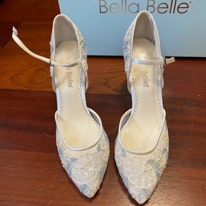 Bella Belle “Viola” Heels (Ivory) - Size 7 - *NEVER WORN*
